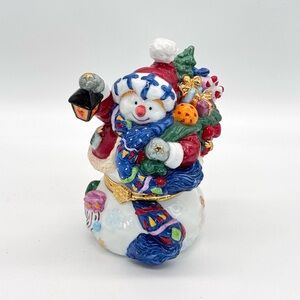 Snowman Jewelry Trinket Box – Hand-Painted Holiday Collectible